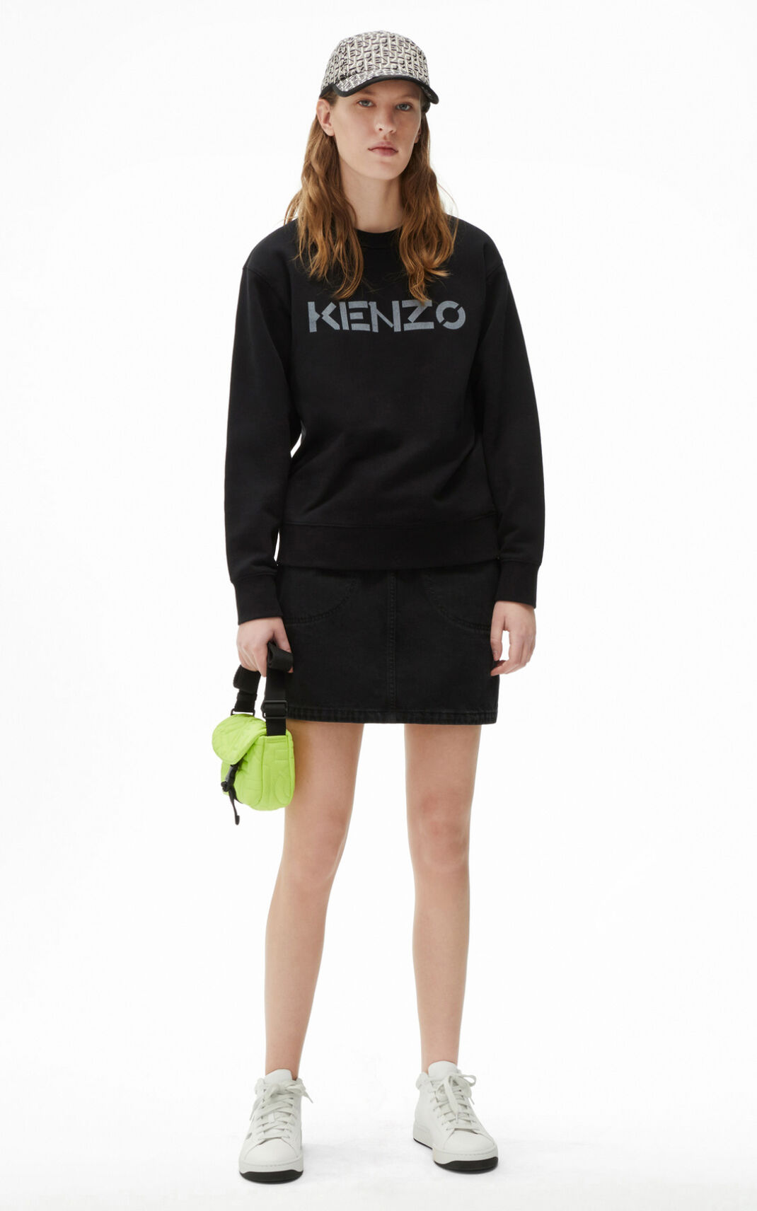 Sweatshirt Kenzo Logo Feminino - Pretas | 845ZKHTOQ